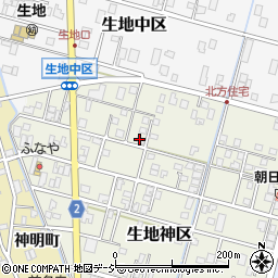 富山県黒部市生地神区361-3周辺の地図