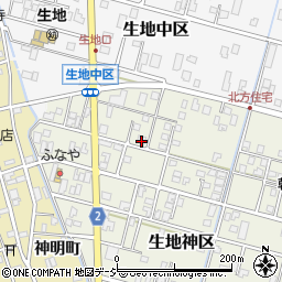 富山県黒部市生地神区363-3周辺の地図