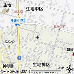 富山県黒部市生地神区361-2周辺の地図