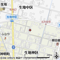 富山県黒部市生地神区360-2周辺の地図
