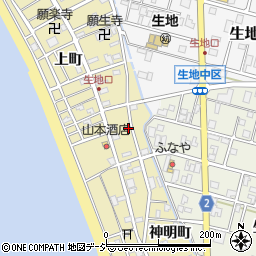富山県黒部市生地44周辺の地図