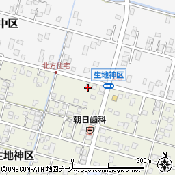 富山県黒部市生地神区389-2周辺の地図