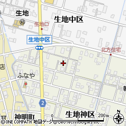 富山県黒部市生地神区363周辺の地図