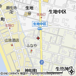 富山県黒部市生地神区297-7周辺の地図