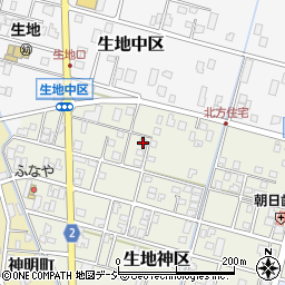 富山県黒部市生地神区361-1周辺の地図