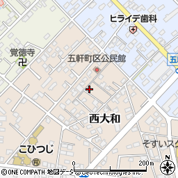 栃木県那須塩原市西大和7周辺の地図