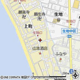 富山県黒部市生地上町223周辺の地図