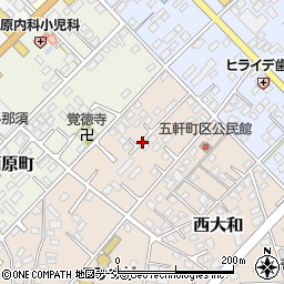栃木県那須塩原市西大和8周辺の地図