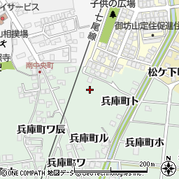 石川県羽咋市兵庫町（御坊山）周辺の地図