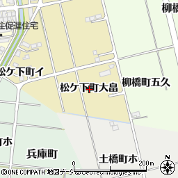 石川県羽咋市松ケ下町大畠周辺の地図