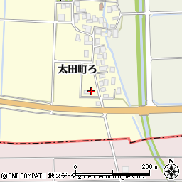 石川県羽咋市太田町ろ周辺の地図