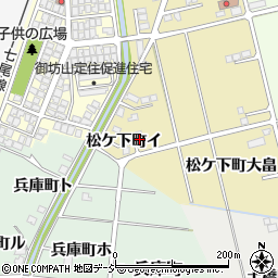 石川県羽咋市松ケ下町イ周辺の地図