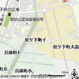 石川県羽咋市松ケ下町（イ）周辺の地図