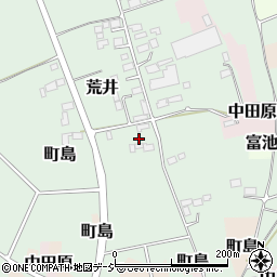 栃木県大田原市荒井周辺の地図