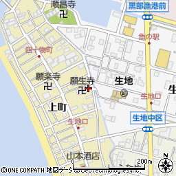 富山県黒部市生地上町265-2周辺の地図