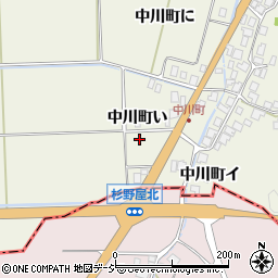 石川県羽咋市中川町い周辺の地図