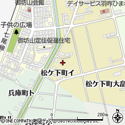 石川県羽咋市松ケ下町願上周辺の地図