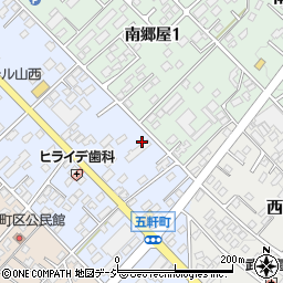 栃木県那須塩原市五軒町周辺の地図