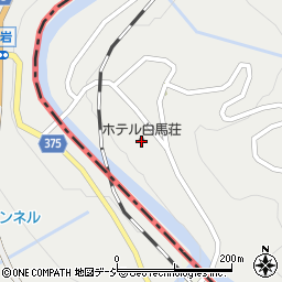 姫川温泉　ホテル白馬荘周辺の地図