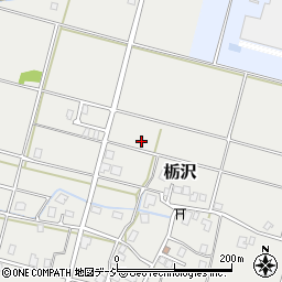 富山県黒部市栃沢周辺の地図