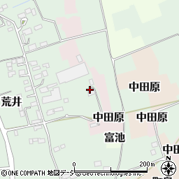 栃木県大田原市荒井532周辺の地図