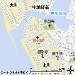 富山県黒部市生地四十物町周辺の地図
