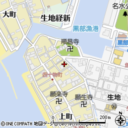 富山県黒部市生地四十物町302周辺の地図