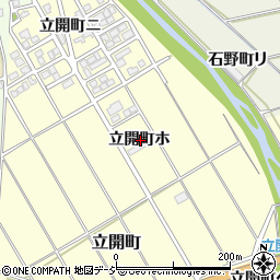 石川県羽咋市立開町ホ周辺の地図