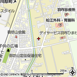 石川県羽咋市松ケ下町御坊山周辺の地図