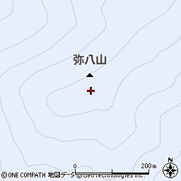 弥八山周辺の地図