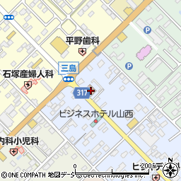 西那須野郵便局配達周辺の地図