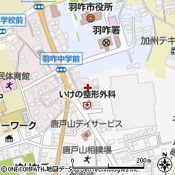 石川県羽咋市中央町（ユ）周辺の地図