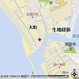 富山県黒部市生地580周辺の地図