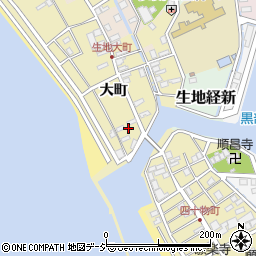 富山県黒部市生地598周辺の地図