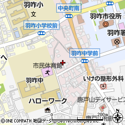 石川県羽咋市中央町（キ）周辺の地図