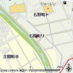 石川県羽咋市石野町リ周辺の地図
