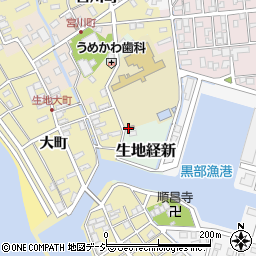 富山県黒部市生地経新3398-1周辺の地図