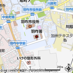 羽咋警察署署所在地交番周辺の地図