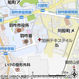 石川県羽咋市旭町（ユ）周辺の地図