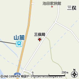 三俣郵便局 ＡＴＭ周辺の地図