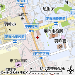 石川県羽咋市中央町（ア）周辺の地図
