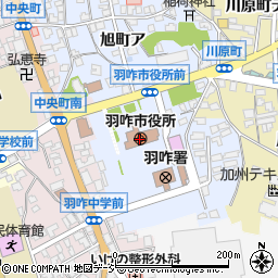 石川県羽咋市周辺の地図