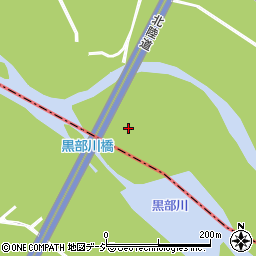 黒部川橋周辺の地図
