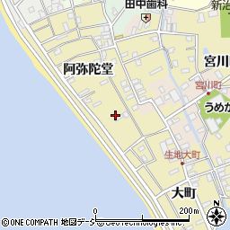 富山県黒部市生地阿弥陀堂887-1周辺の地図