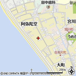 富山県黒部市生地阿弥陀堂890-1周辺の地図