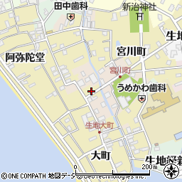 富山県黒部市生地718-1周辺の地図