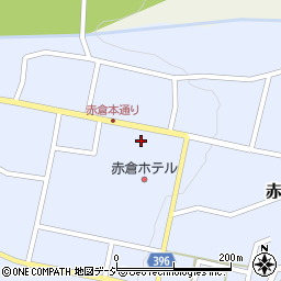 赤倉温泉周辺の地図