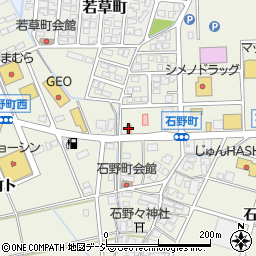 カレーハウスＣｏＣｏ壱番屋羽咋石野町店周辺の地図