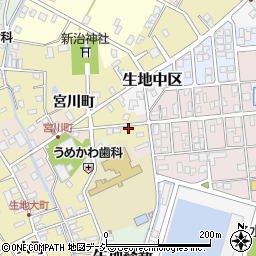 富山県黒部市生地631-1周辺の地図