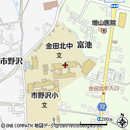 大田原市立金田北中学校周辺の地図